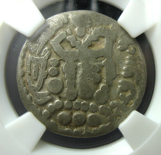 丝路银币,唐安西都护府,昭武九姓安国,8-10世纪,布哈拉胡达特银币,约25mm,2.42g, 众诚详评精选极美R6117mx