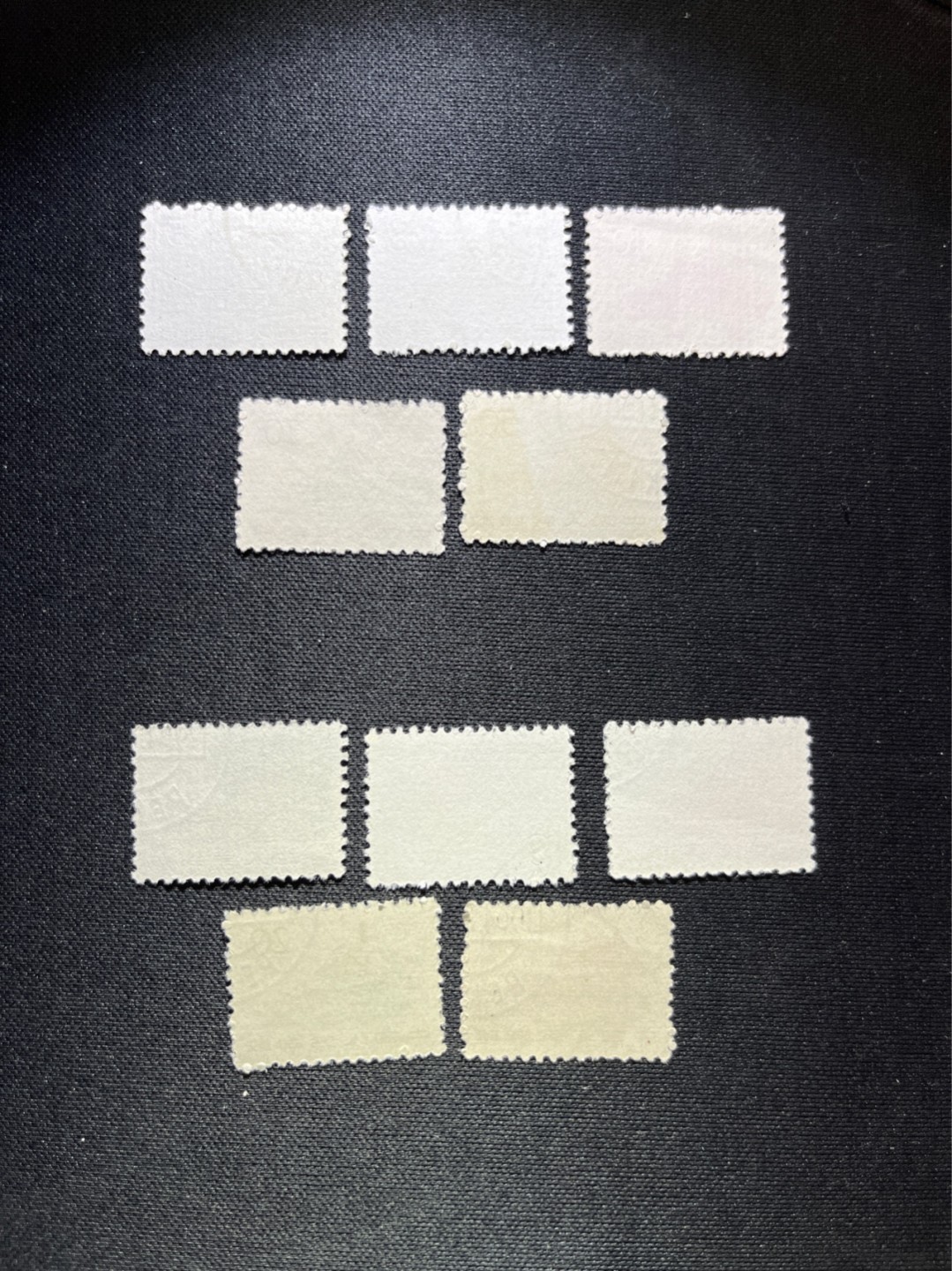 洪涛臻品 精选邮票限时拍卖第四十八期 普11 盖销顺戳 5枚一组共2组 10枚，顺戳。使用期极短；雕刻版印刷，该票存在文字露白，随手取票未细分，买家可以自行研究捡漏。