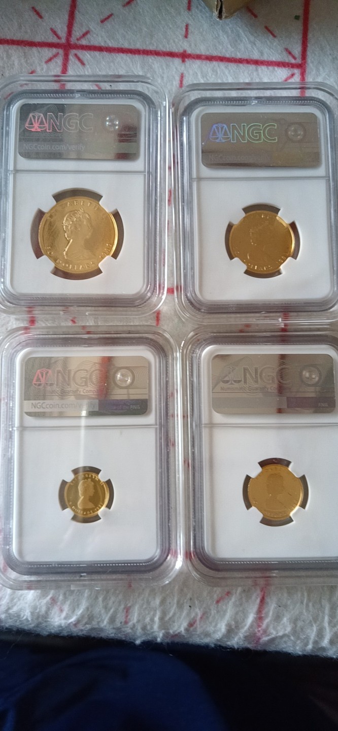 收藏联盟Quantum Auction 第196期拍卖 硬币精制币主打专场 1989年加拿大枫叶金币十周年纪念金币套装 NGC评级 