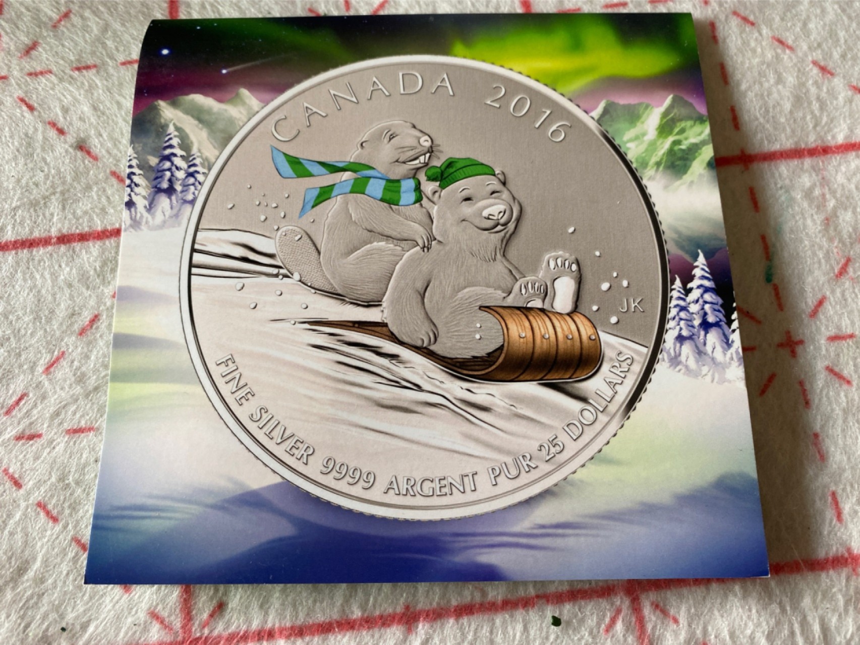 收藏联盟Quantum Auction 第196期拍卖 硬币精制币主打专场 2016年加拿大可爱的雪橇熊 彩色银币