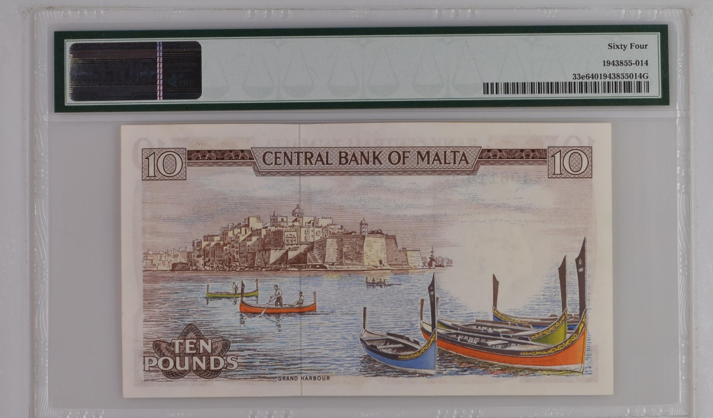 收藏联盟Quantum Auction 第195期拍卖(已更新) 马耳他1967年10里拉 PMG64 德纳罗彩背 稀少