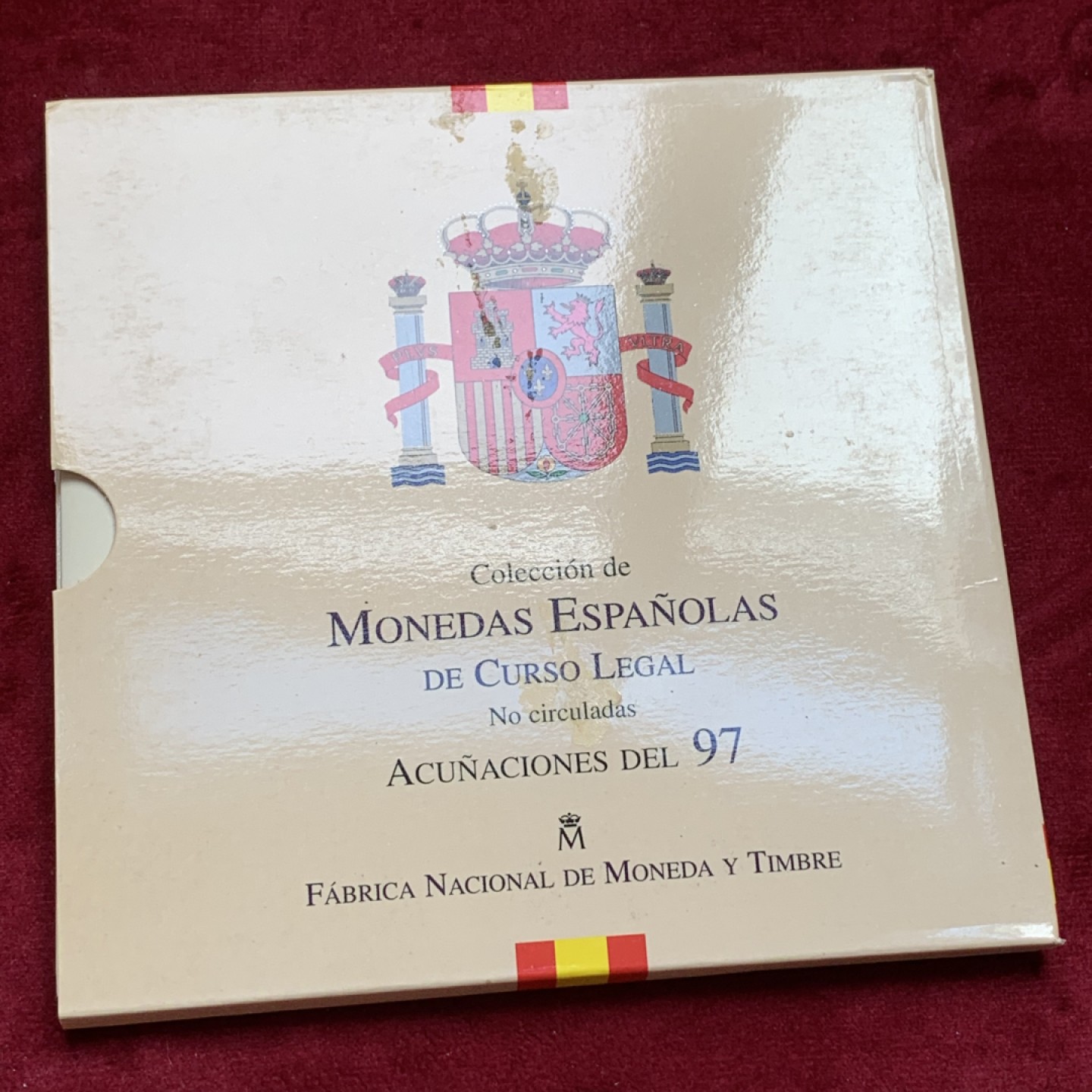 《竞宝斋》第100场-纪念拍卖 (全场包邮)中拍得限量纪念章 1997 西班牙 卡装 8枚装 套币