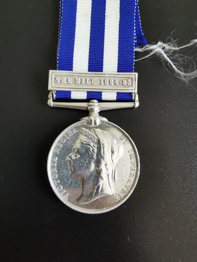 欢度国庆——号角文化七天假日大连拍第三场 - 英国1882年英埃 苏丹战争奖章 银制 带尼罗河条 带边铭