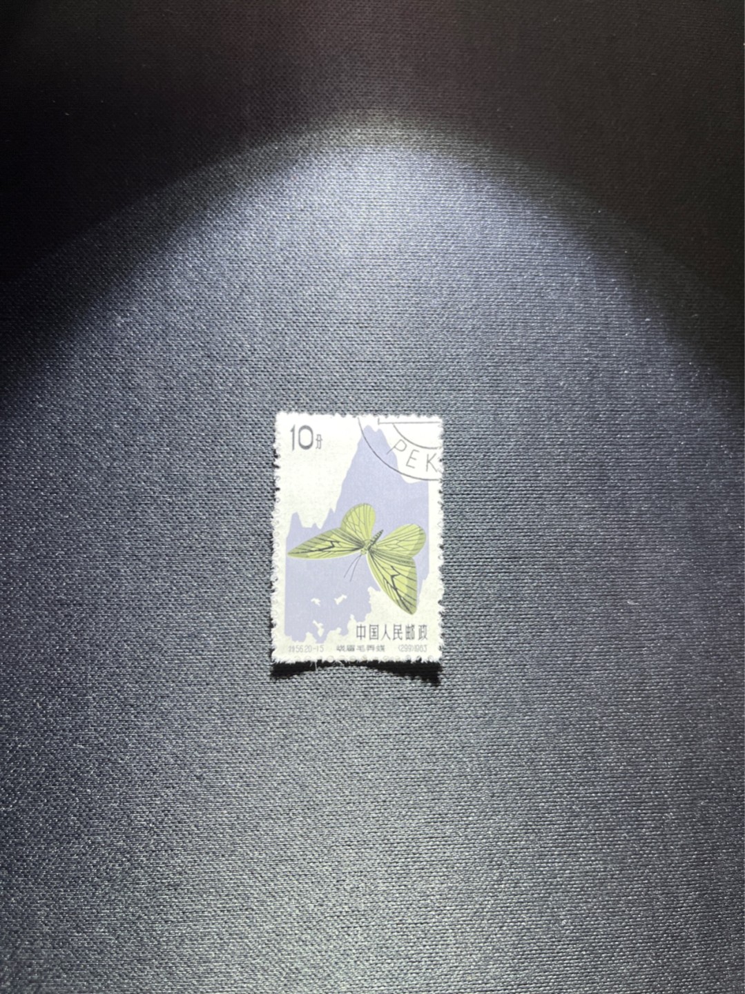 洪涛臻品 精选邮票限时拍卖第四十八期 特56蝴蝶盖销  20-15一枚，版撕全品嘎嘎绝，钢戳，面艳胶白，六珍之一，非常受欢迎的品种，新票价格高，盖销全品不要错过