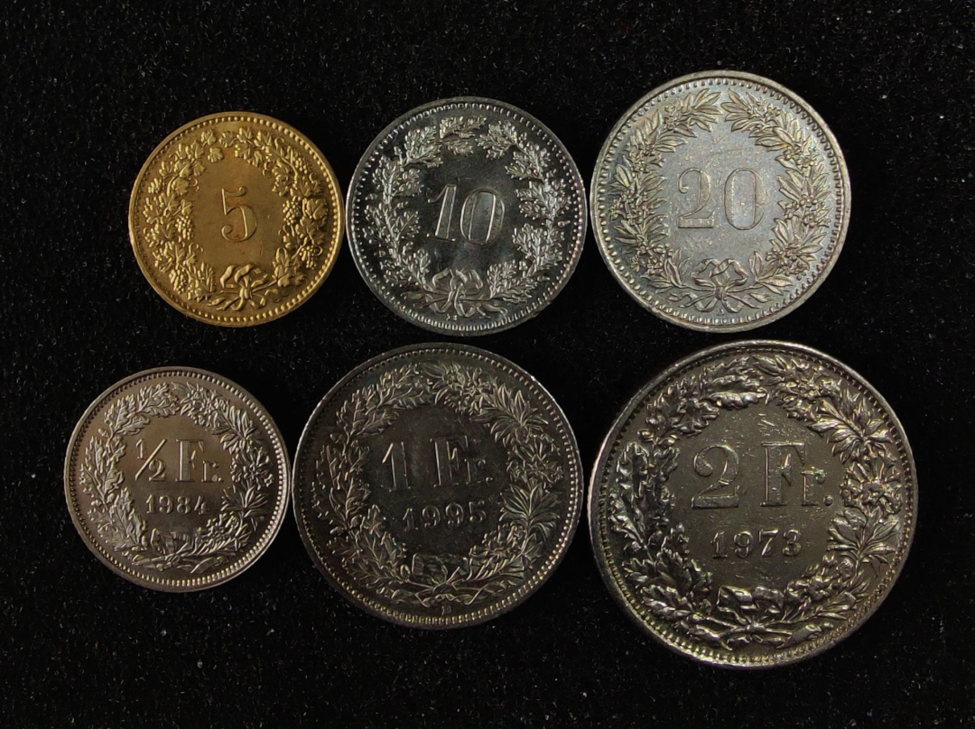 ♥一只鱼（世界钱币第二期） 瑞士套币