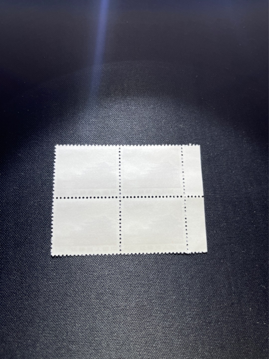 洪涛臻品批发群  精选邮票限时拍卖第一百一十九期 普无号  8分天安门红太阳  四方连一组，版撕全品，文革唯一一套普票，有较高的收藏价值，可单枚玩，可成套玩。可评级