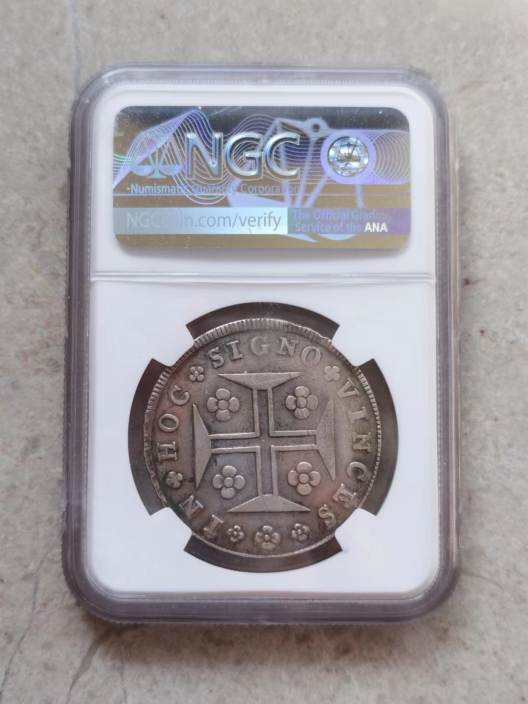 博洋堂世界钱币拍卖第001期（全场包邮） NGC XF 1798年葡萄牙400R银币