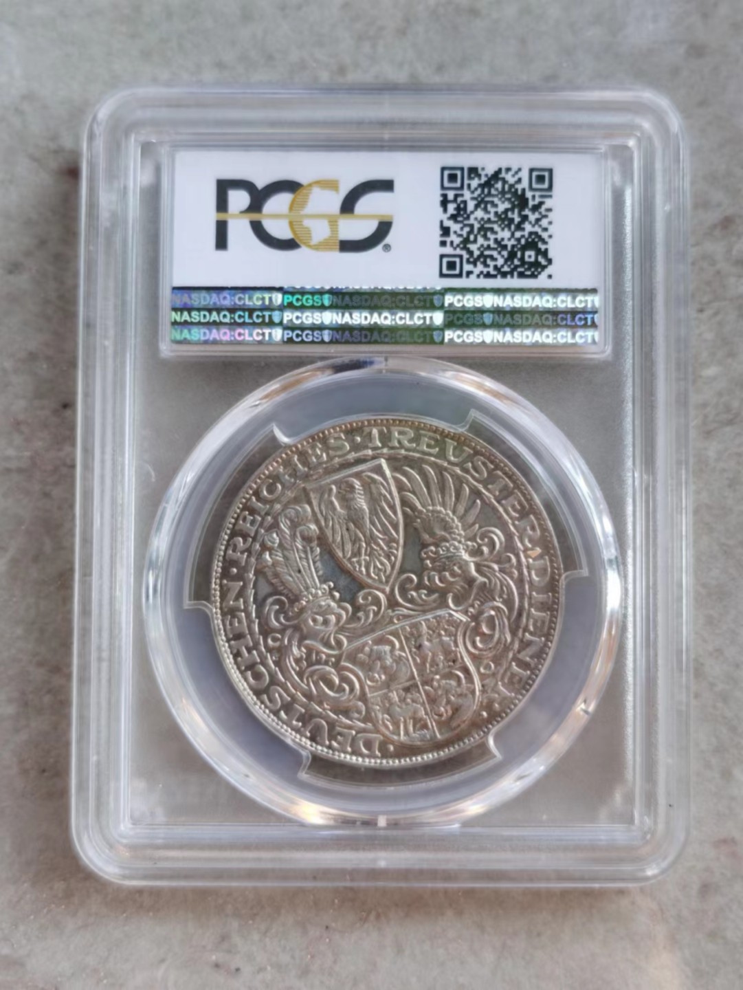 博洋堂世界钱币拍卖第001期（全场包邮） PCGS SP66 1927年兴登堡5马克面值大银章，高分好状态
