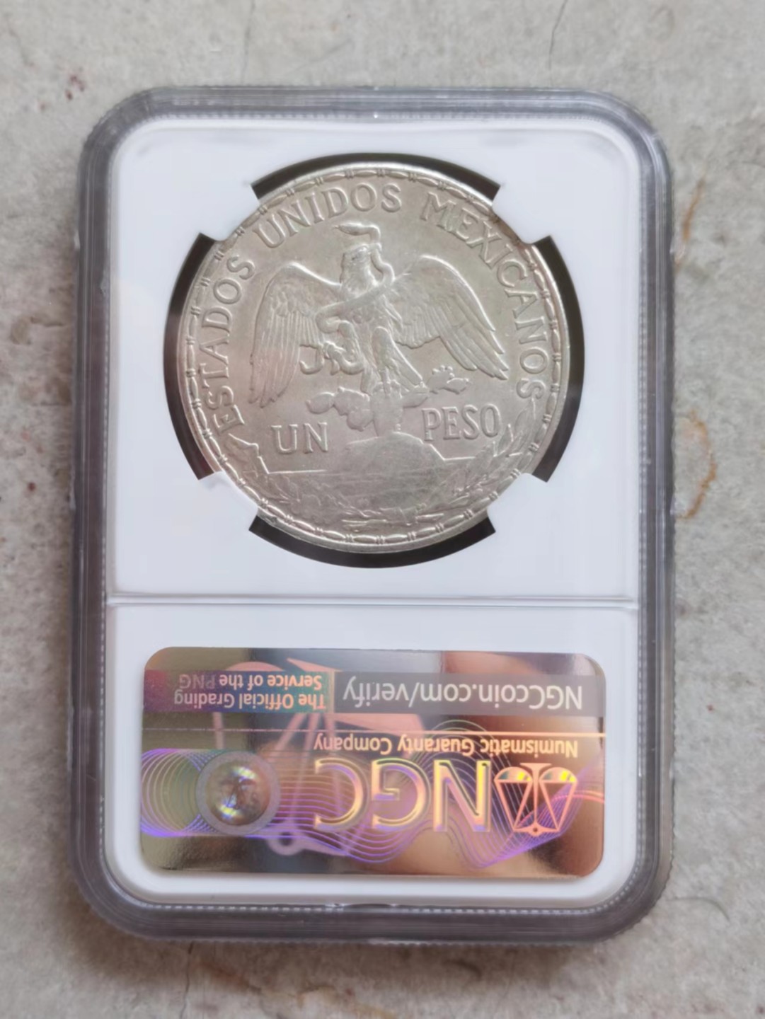 博洋堂世界钱币拍卖第001期（全场包邮） NGC AU55 1910年墨西哥骑马鹰洋1比索银币，热门上涨品种