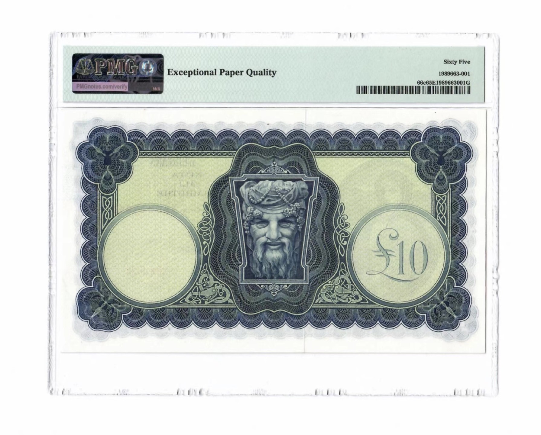 收藏联盟Quantum Auction 第195期拍卖(已更新) 爱尔兰1971-75年10镑 PMG65