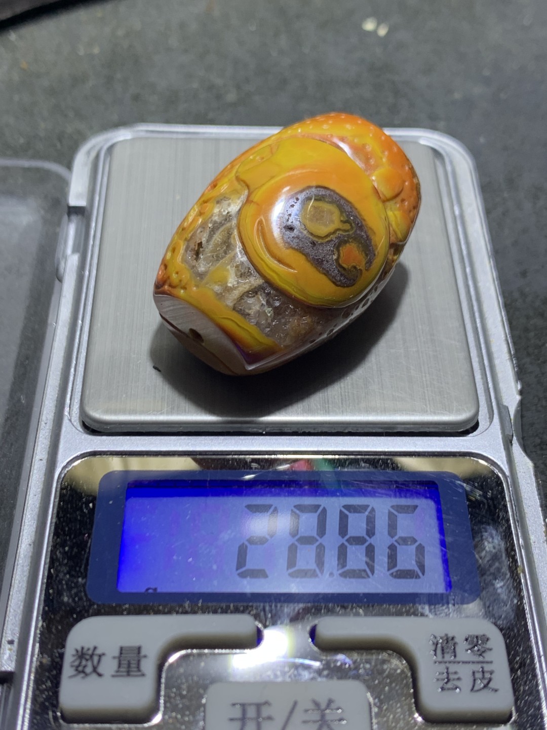 高玉化战国红玛瑙巧雕小猪佩奇勒子一个！