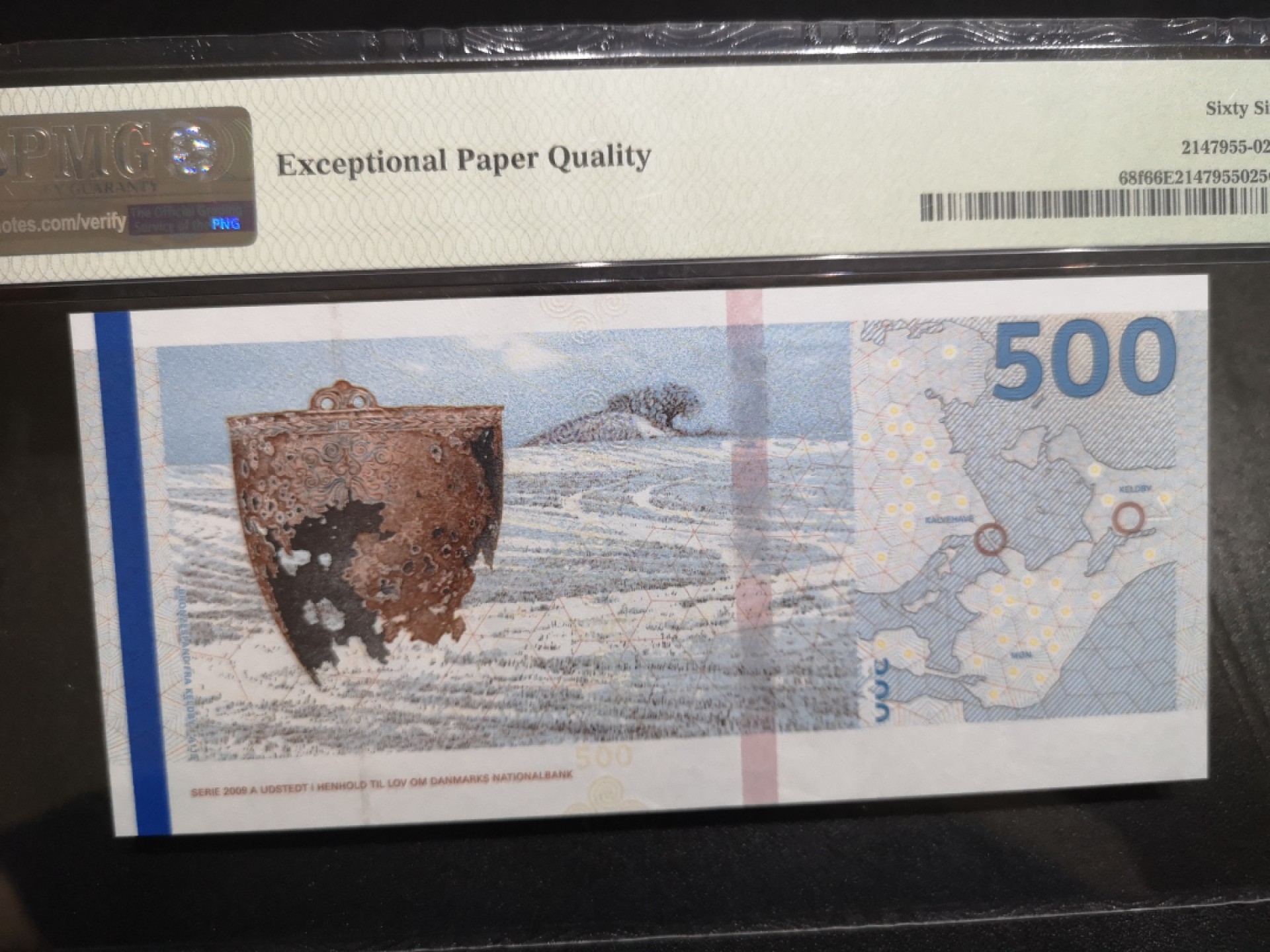 《外钞收藏家》第二百零六期 2019年丹麦桥版500克朗 PMG66 百位号780