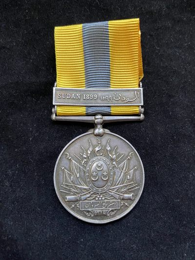 欢度国庆——号角文化七天假日大连拍第六场 - 英国埃及1898年苏丹战争奖章 带少见苏丹 1899条 银制 48克 厚重