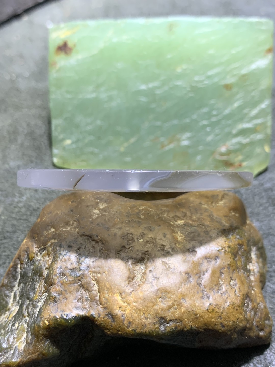 放福利！高玉化冻料飘花法库战国红玛瑙通货牌子一个，