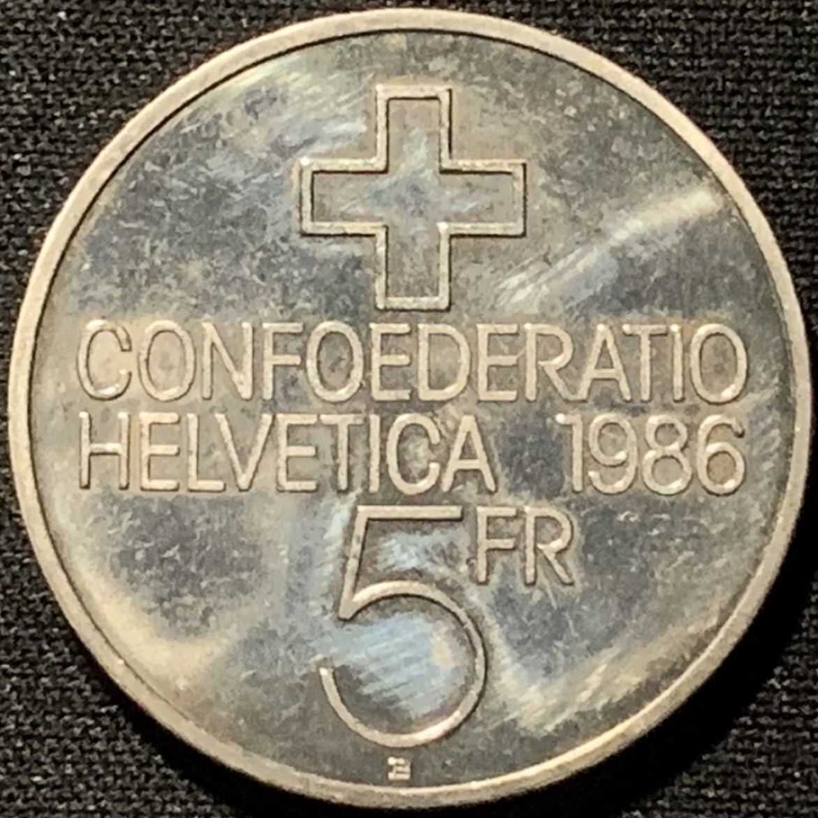 紫瑗钱币——第291期拍卖 瑞士 1986年 森帕奇战役500周年 5法郎 镍币