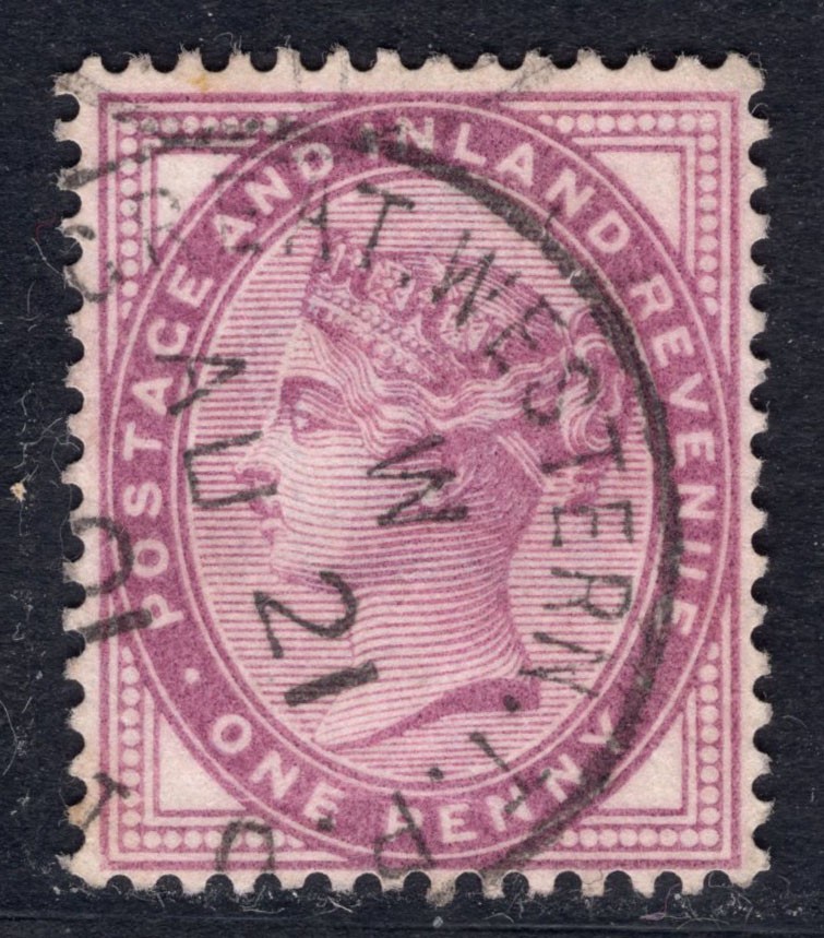 洪涛臻品 精选邮票限时拍卖第七十期 1884年 1便士，黑便士同图维多利亚邮票。一个多世纪的文物级邮票，难得的好品！