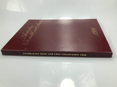 【三泉🏦QuanSe】拍卖⚖️第2期（纸币专场） - 澳大利亚1998年版塑料钞发行完毕全套ZZ尾冠塑料钞册装UNC（含整套硬币）发行量1000册