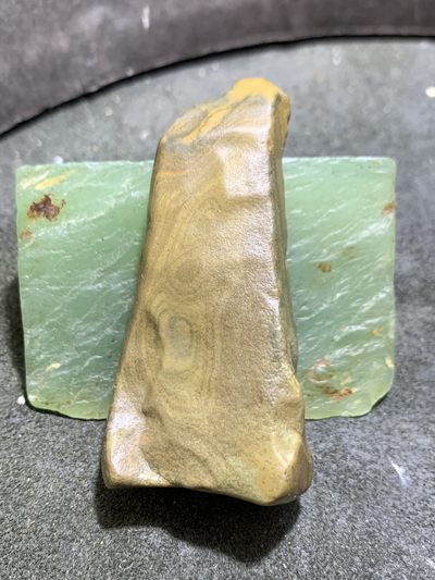精美罕见新疆天眼纹彩泥石原石把件（镇纸，摆件） 一块， - 精美罕见新疆天眼纹彩泥石原石把件（镇纸，摆件） 一块，