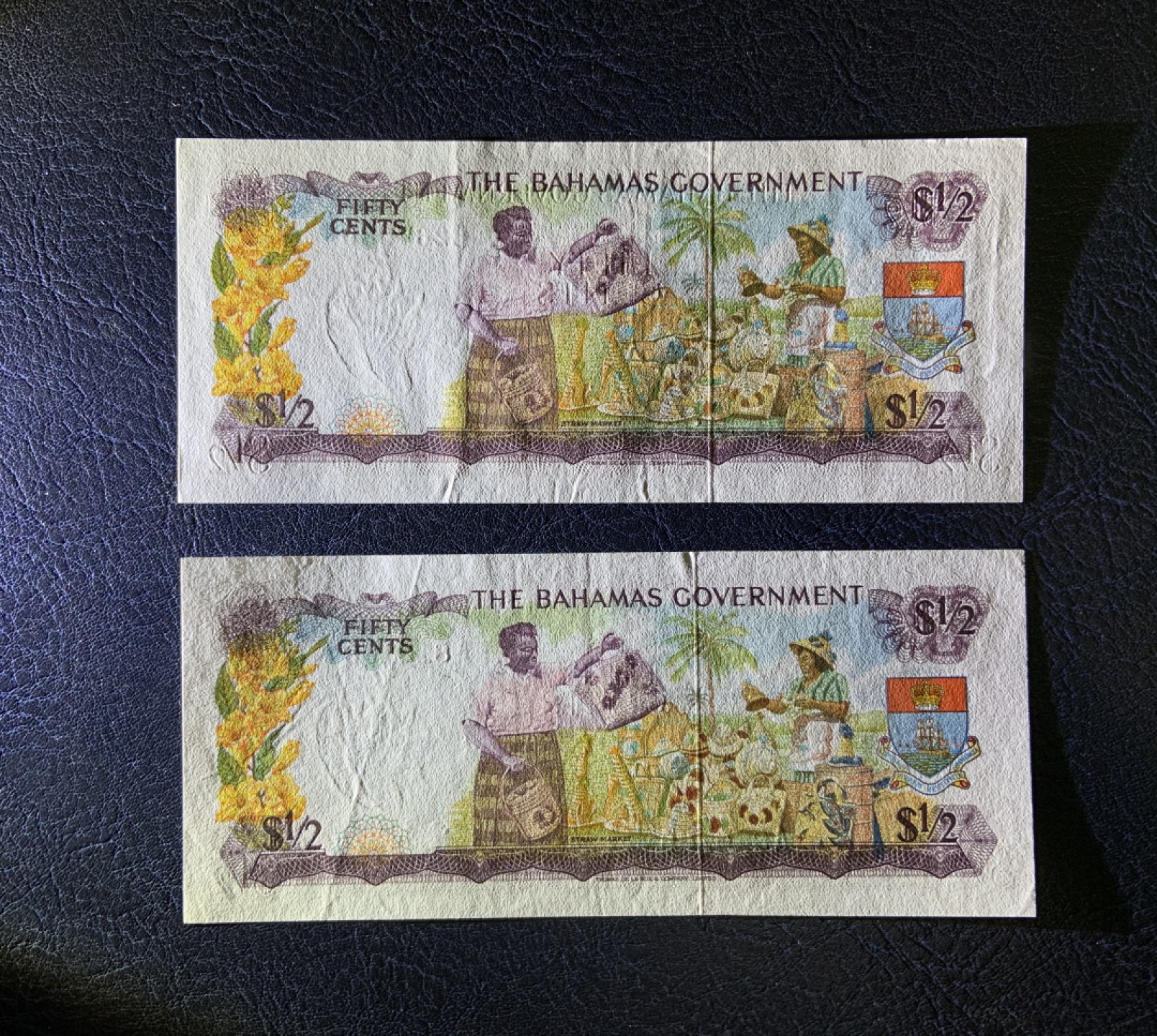 收藏联盟Quantum Auction 第197期拍卖 (已更新) 巴哈马1965年0.5元 非全新 品相AU A冠和B冠各一张