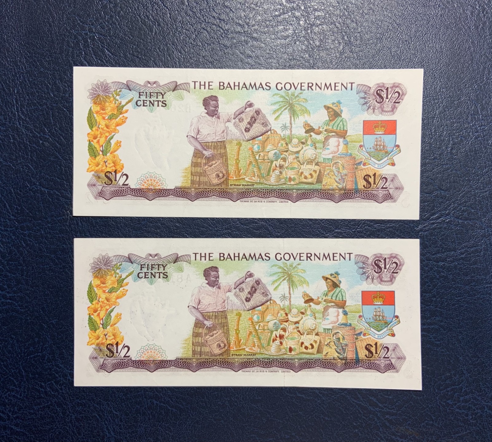 收藏联盟Quantum Auction 第197期拍卖 (已更新) 巴哈马1965年0.5元 非全新 品相AU A冠和B冠各一张