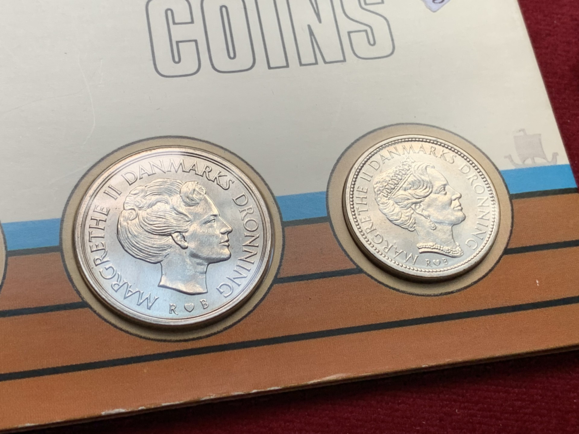 《竞宝斋》第102场-本周四 套币裸币专场（全场不限金额包邮） 封装丹麦1983年 六枚装不同面值铜镍币