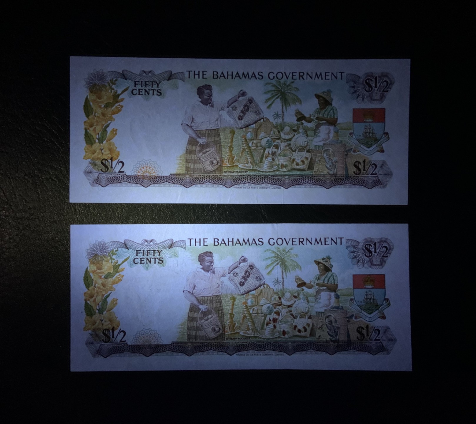 收藏联盟Quantum Auction 第197期拍卖 (已更新) 巴哈马1965年0.5元 非全新 品相AU A冠和B冠各一张