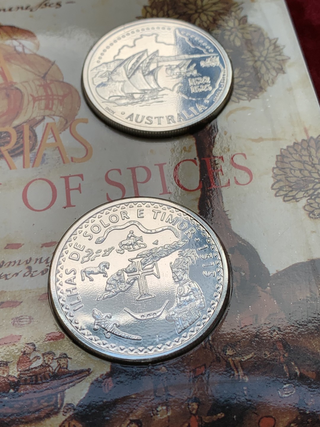 《竞宝斋》第102场-本周四 套币裸币专场（全场不限金额包邮） 卡装 葡萄牙1995年 大航海系列第六套 四枚一组 200埃斯库多大银币 26.5克/枚