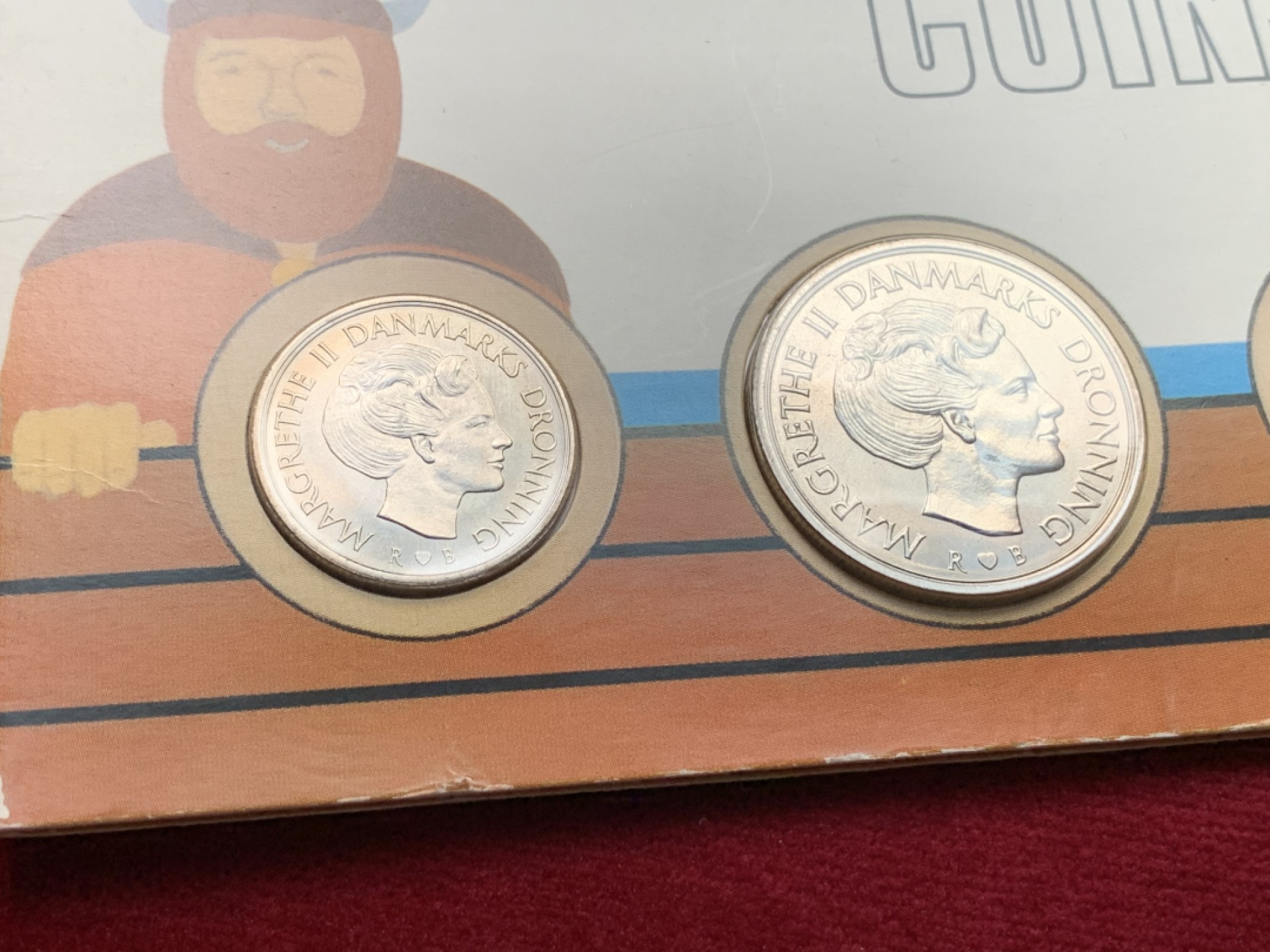 《竞宝斋》第102场-本周四 套币裸币专场（全场不限金额包邮） 封装丹麦1983年 六枚装不同面值铜镍币