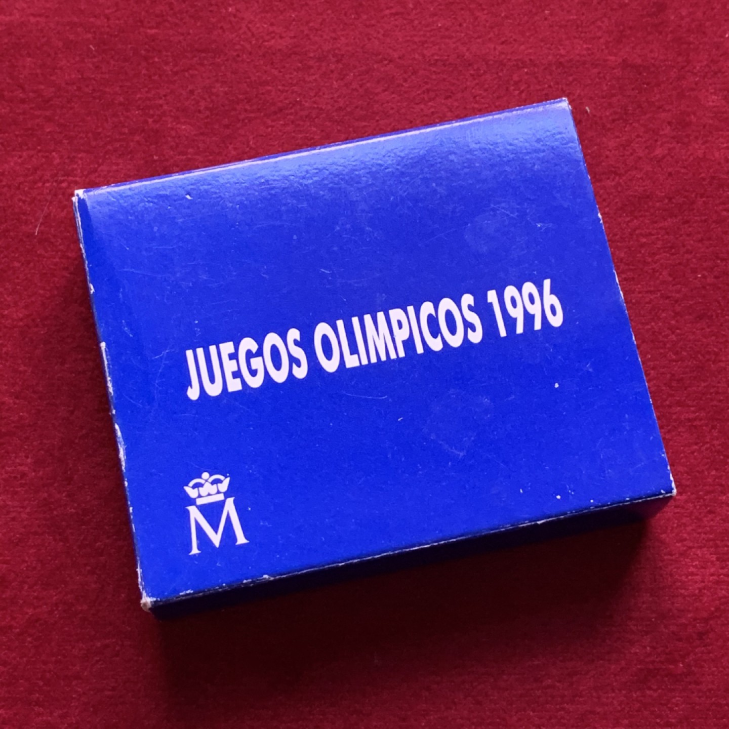 《竞宝斋》第102场-本周四 套币裸币专场（全场不限金额包邮） 原盒证书 西班牙1996年 奥运纪念1000比塞塔银币 13.5克