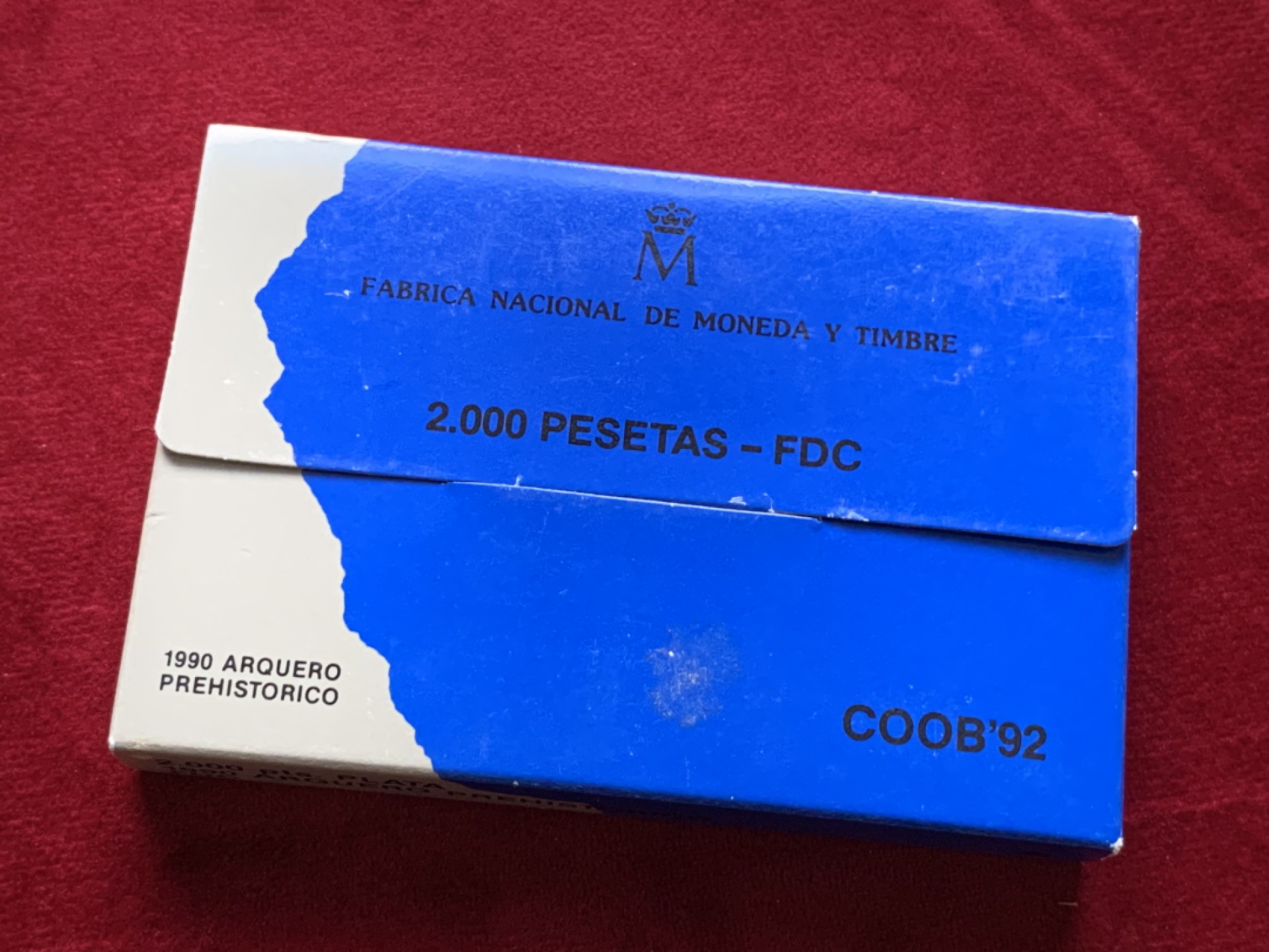 《竞宝斋》第102场-本周四 套币裸币专场（全场不限金额包邮） 原盒证书 西班牙1992年 巴塞罗那奥运射箭 2000比塞塔大银币 27克