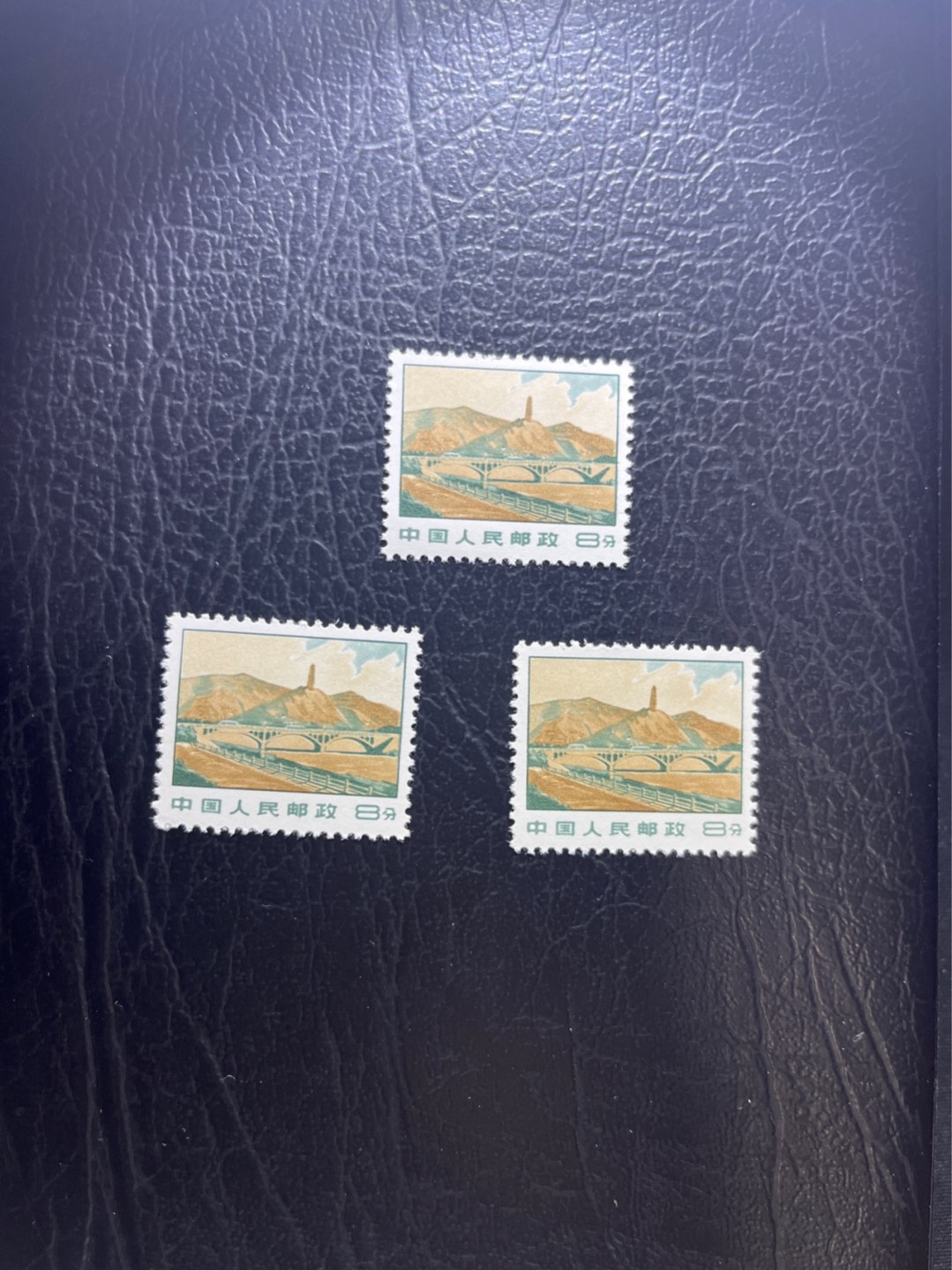 洪涛臻品 精选邮票限时拍卖第四十九期 普无号  8分宝塔山3枚一组，版撕全品嘎嘎绝，文革唯一一套普票，有较高的收藏价值，可单枚玩，可成套玩。可评级