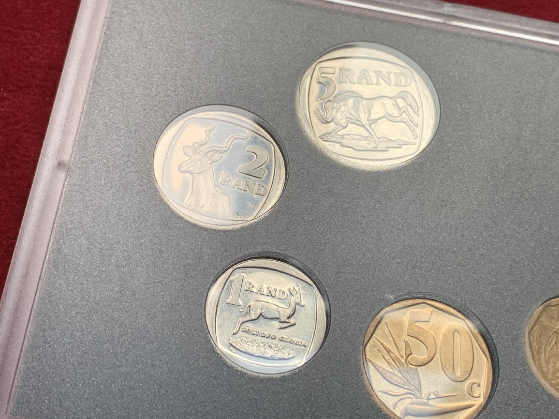 《竞宝斋》第102场-本周四 套币裸币专场（全场不限金额包邮） 南非2003年 九枚装 不同面值 套币 少见的品种