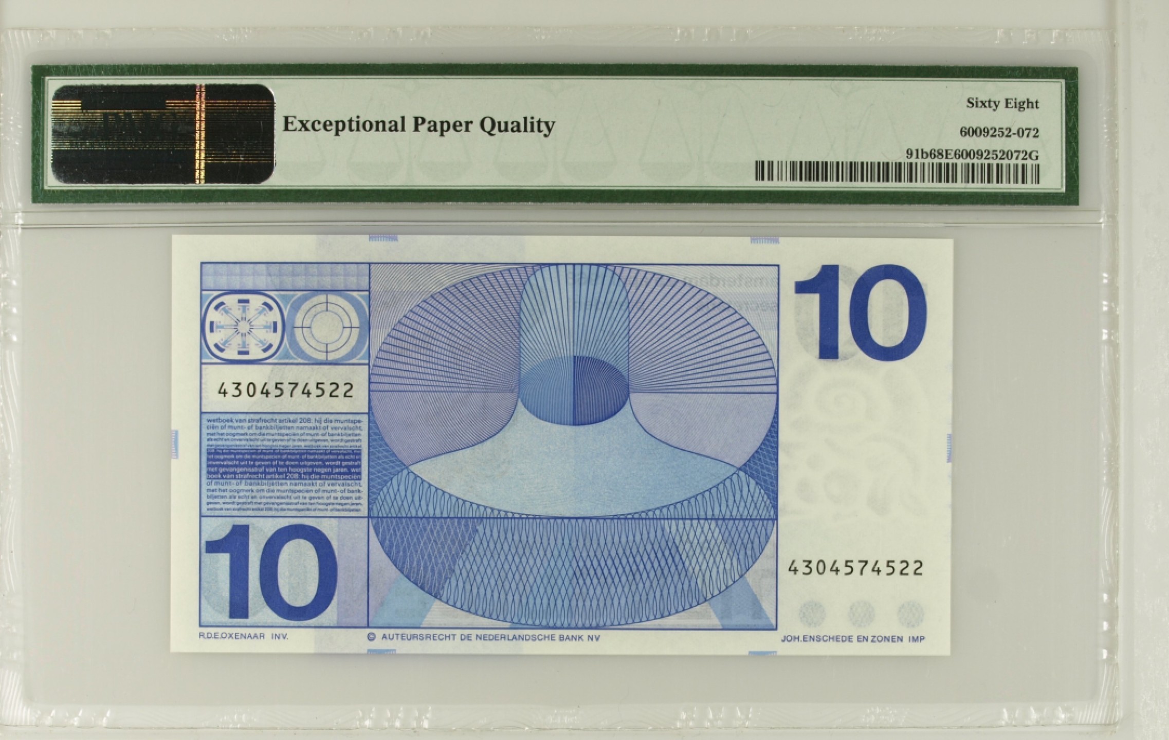 收藏联盟Quantum Auction 第197期拍卖 (已更新) 荷兰1968年10盾 PMG68