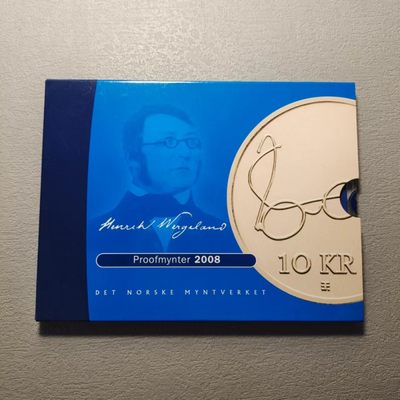 0起1加-纯粹捡漏拍-126场银币套币+多枚章+汤加饼干场 - 挪威2008年官方精制套币-量6591-含亨利克·韦格兰德诞生200周年精制币