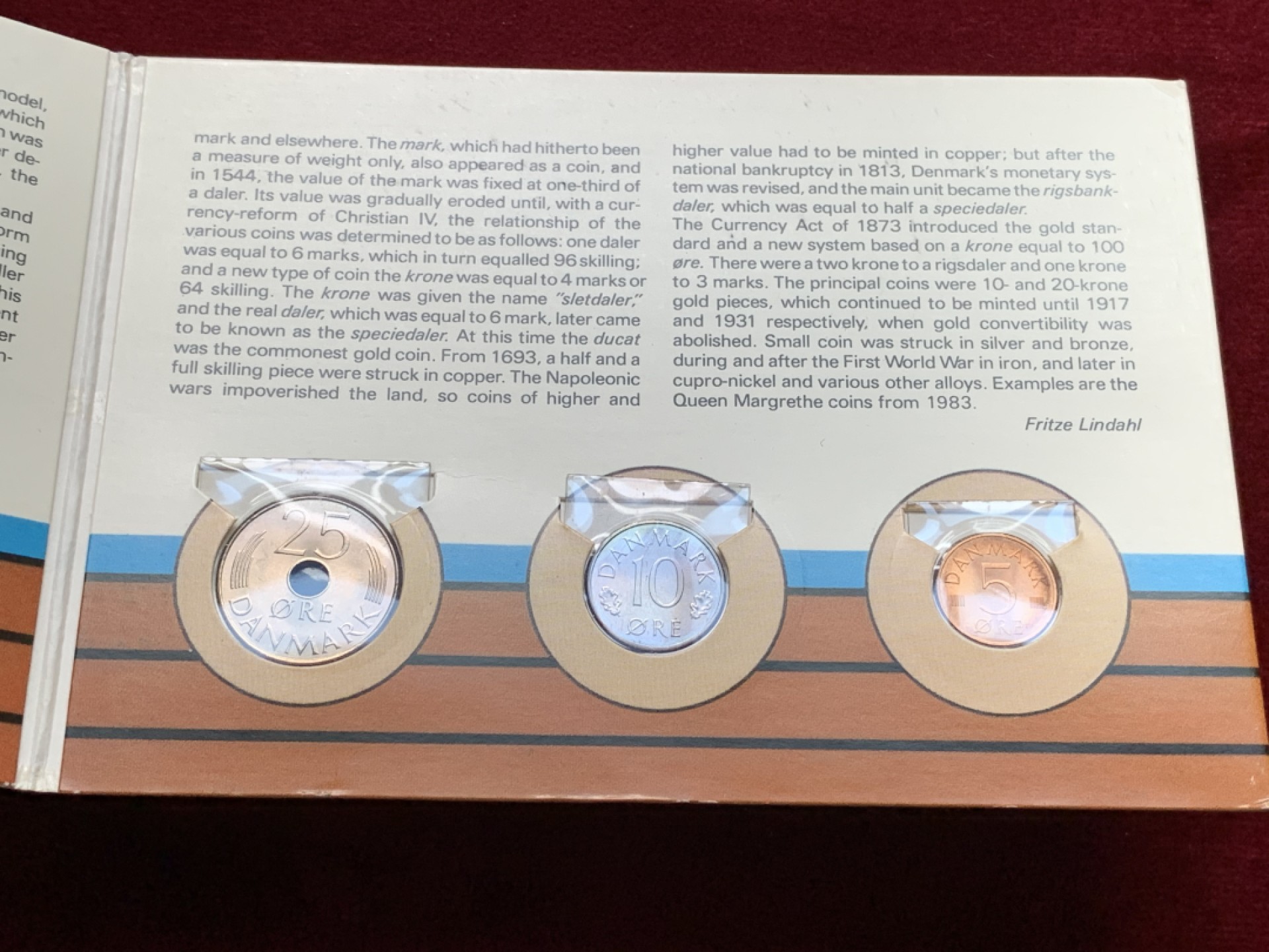 《竞宝斋》第102场-本周四 套币裸币专场（全场不限金额包邮） 封装丹麦1983年 六枚装不同面值铜镍币