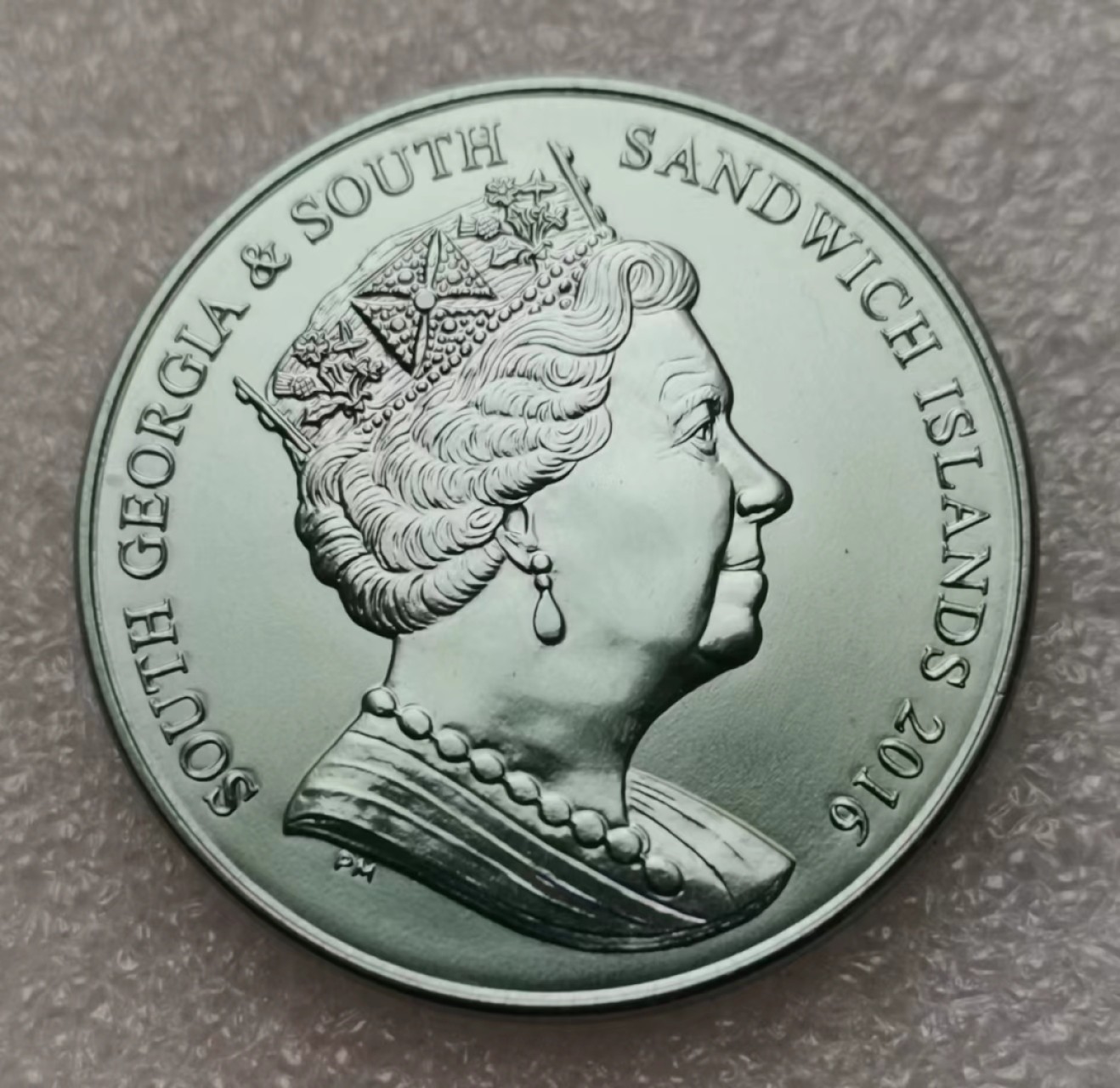 瓶子🏺第60期拍卖会 英属2016年印度洋领地海洋动物系列海豚钛金属币