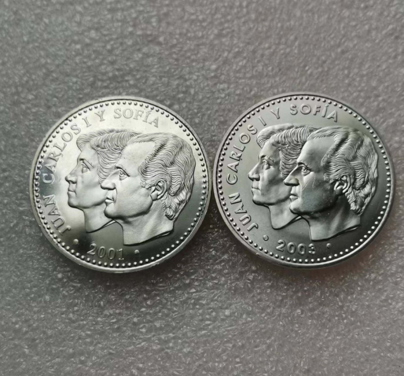 瓶子🏺第60期拍卖会 西班牙2001-2003年稀少银币2枚