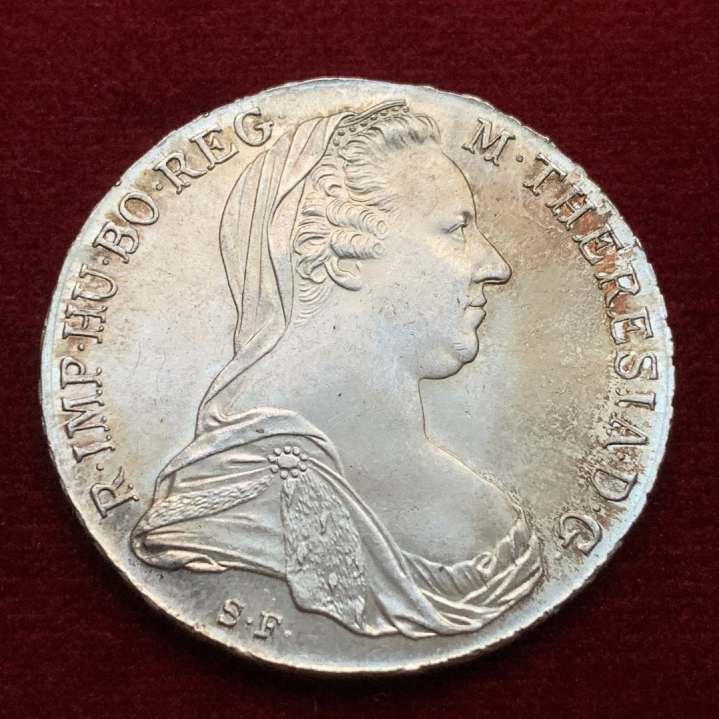 《竞宝斋》第102场-本周四 套币裸币专场（全场不限金额包邮） 奥地利1780年大奶妈泰勒大银币 好品带彩 二战左右铸造