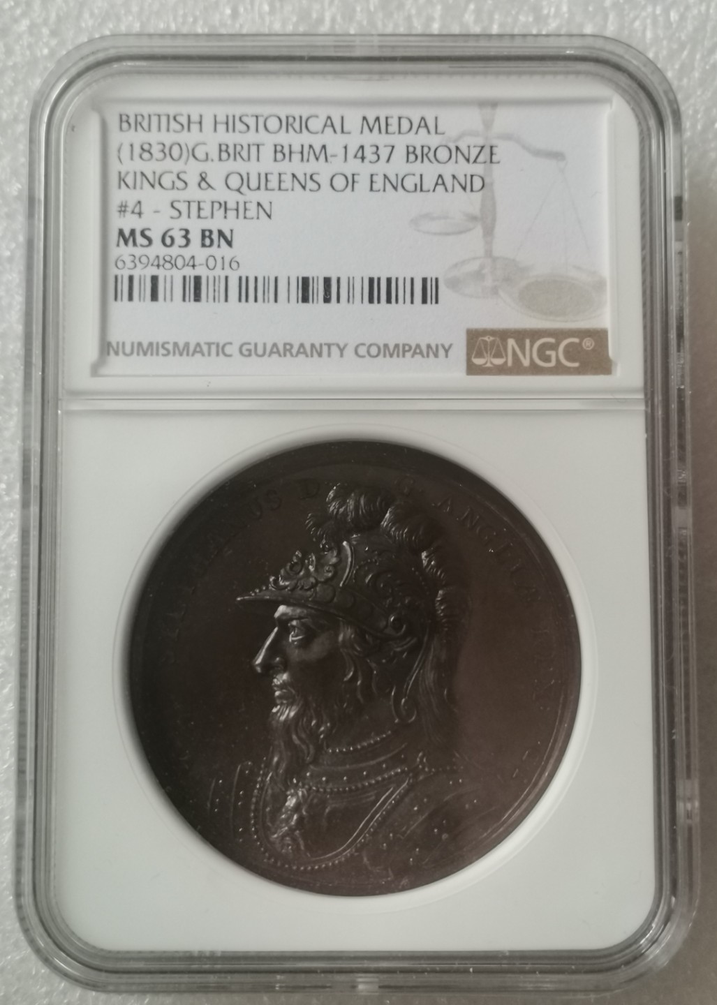 瓶子🏺第60期拍卖会 英国1830年君主历史系列铜章