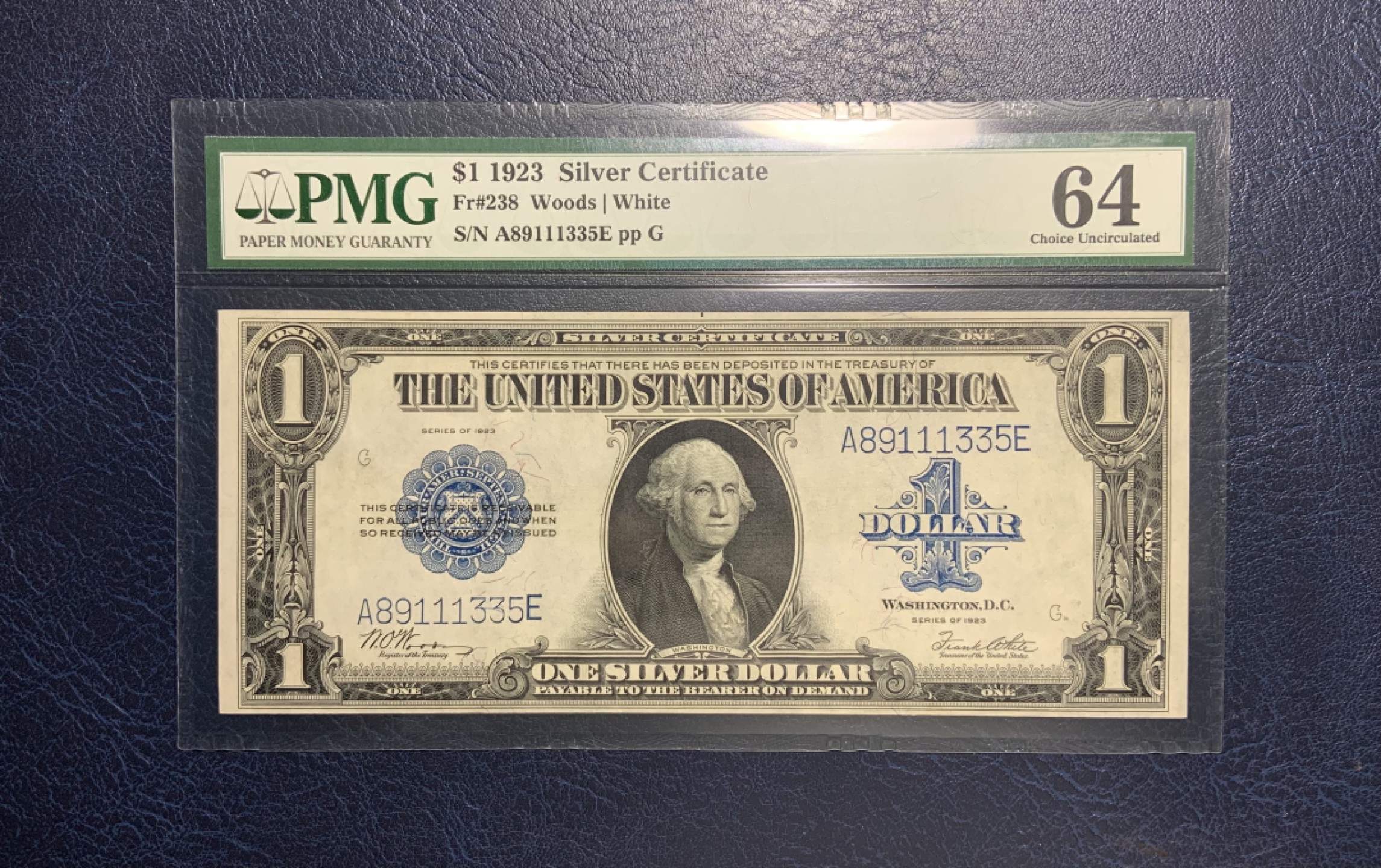 收藏联盟Quantum Auction 第197期拍卖 (已更新) 美国1923年1美元银币券 PMG64 大票幅