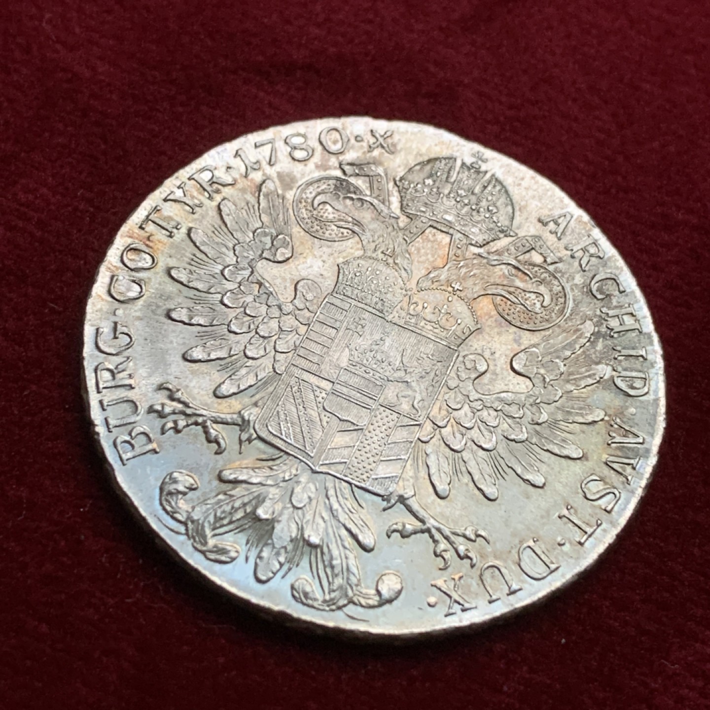 《竞宝斋》第102场-本周四 套币裸币专场（全场不限金额包邮） 奥地利1780年大奶妈泰勒大银币 好品带彩 二战左右铸造