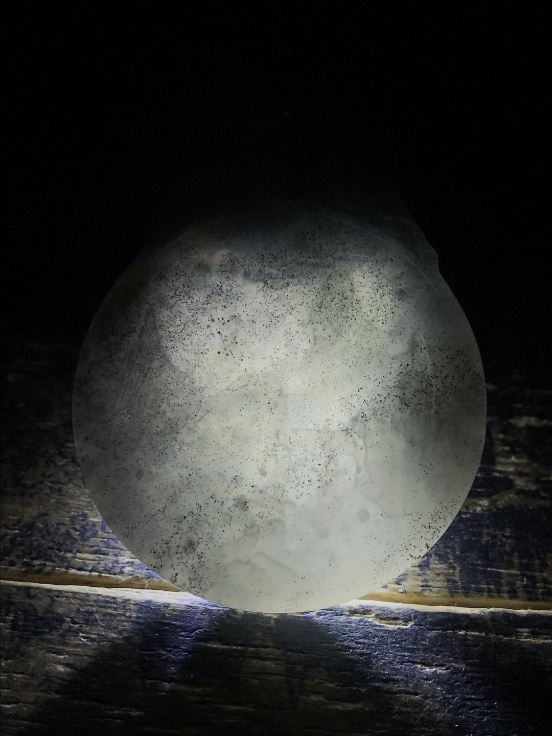 仅此一块，精美和田青花高山流水牌一块，