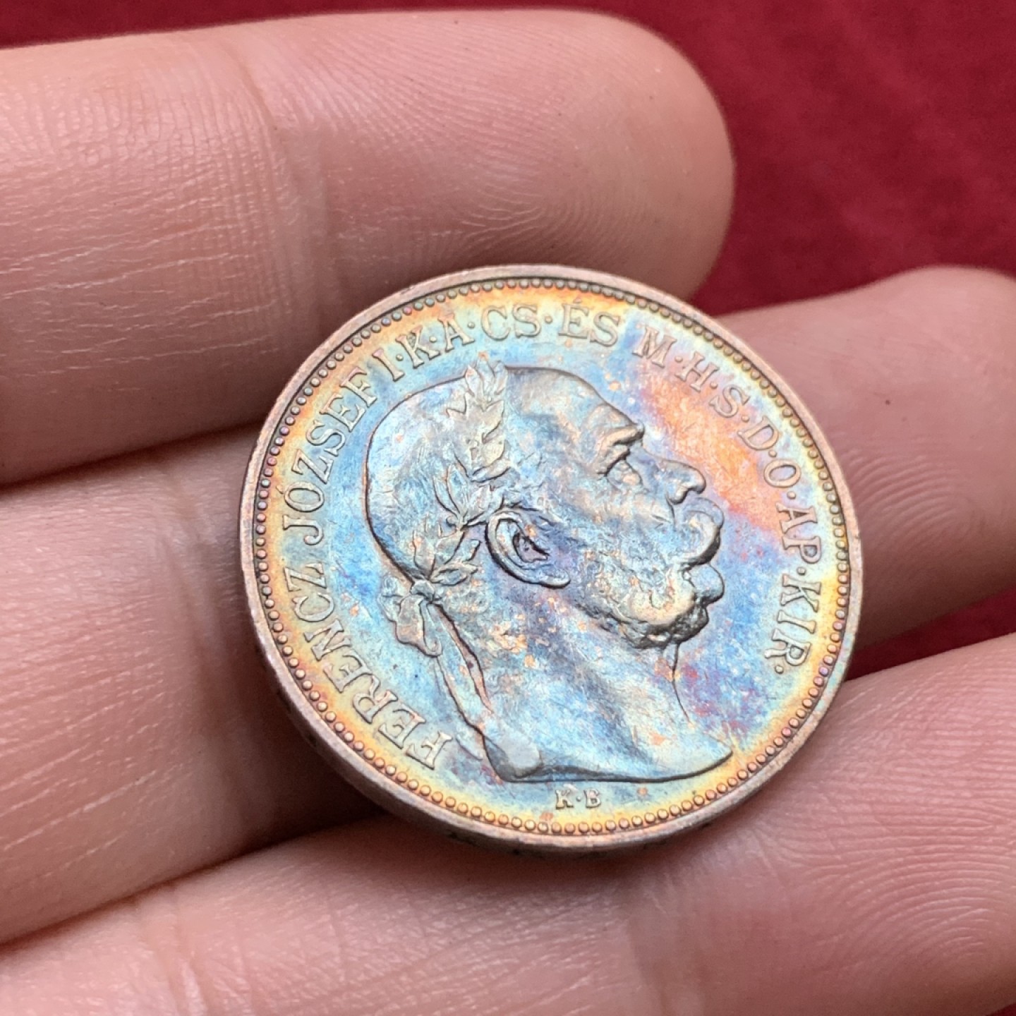 《竞宝斋》第102场-本周四 套币裸币专场（全场不限金额包邮） 匈牙利  1912年 五彩光 天使 2克朗 银币