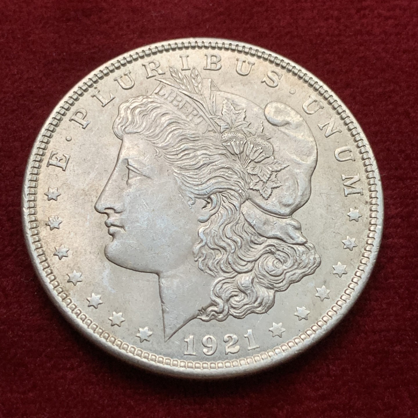 《竞宝斋》第102场-本周四 套币裸币专场（全场不限金额包邮） 美国1921年 摩根一元 大银币 原光好品  可以送评