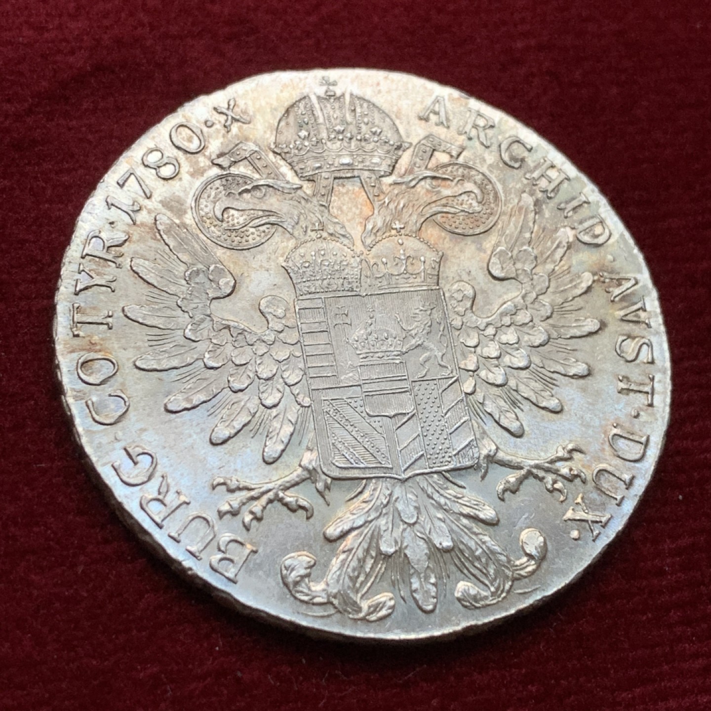 《竞宝斋》第102场-本周四 套币裸币专场（全场不限金额包邮） 奥地利1780年大奶妈泰勒大银币 好品带彩 二战左右铸造