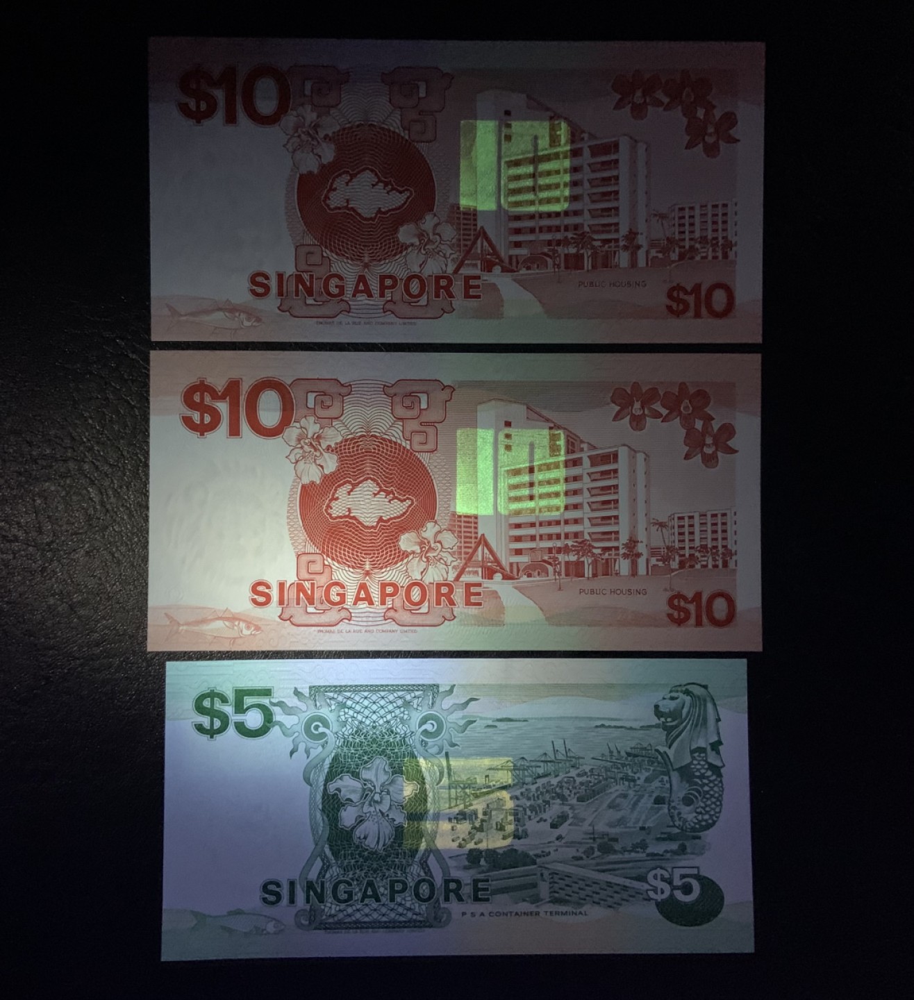 收藏联盟Quantum Auction 第197期拍卖 (已更新) 新加坡1988年5元和10元全同号3张 品相全新UNC