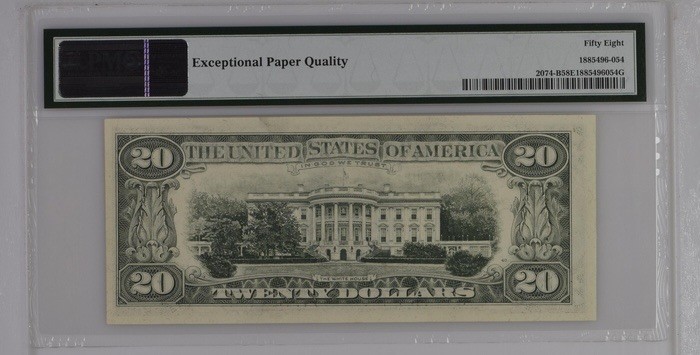 收藏联盟Quantum Auction 第197期拍卖 (已更新) 美国1981年联邦储备券20元 PMG58e