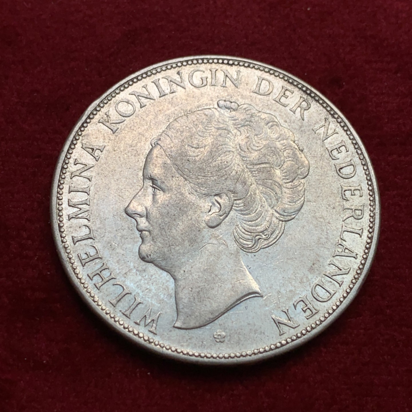 《竞宝斋》第102场-本周四 套币裸币专场（全场不限金额包邮） 荷兰 1931年 威廉明娜 2.5G 大银币