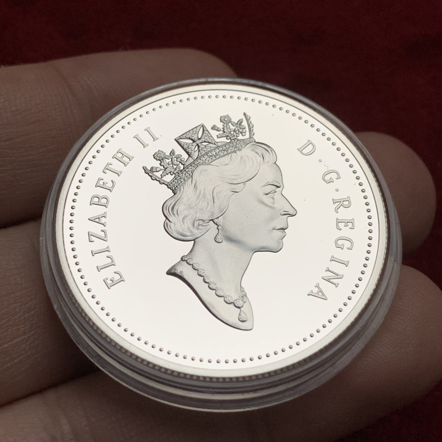 《竞宝斋》第102场-本周四 套币裸币专场（全场不限金额包邮） 加拿大 1996年 麦金托什苹果1元 高银版 精制币