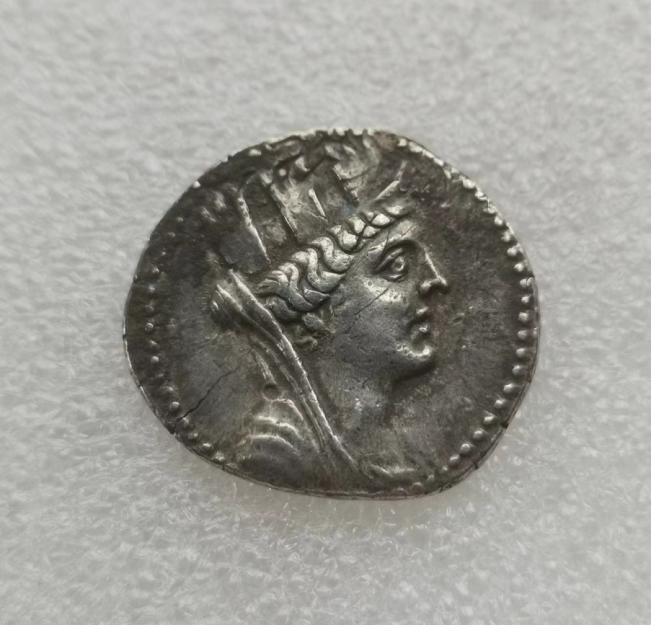 瓶子🏺第60期拍卖会 古希腊公元前2世纪-公元前1世纪腓尼基阿拉多斯岛财富女神银币堤喀女神胜利女神4德银币